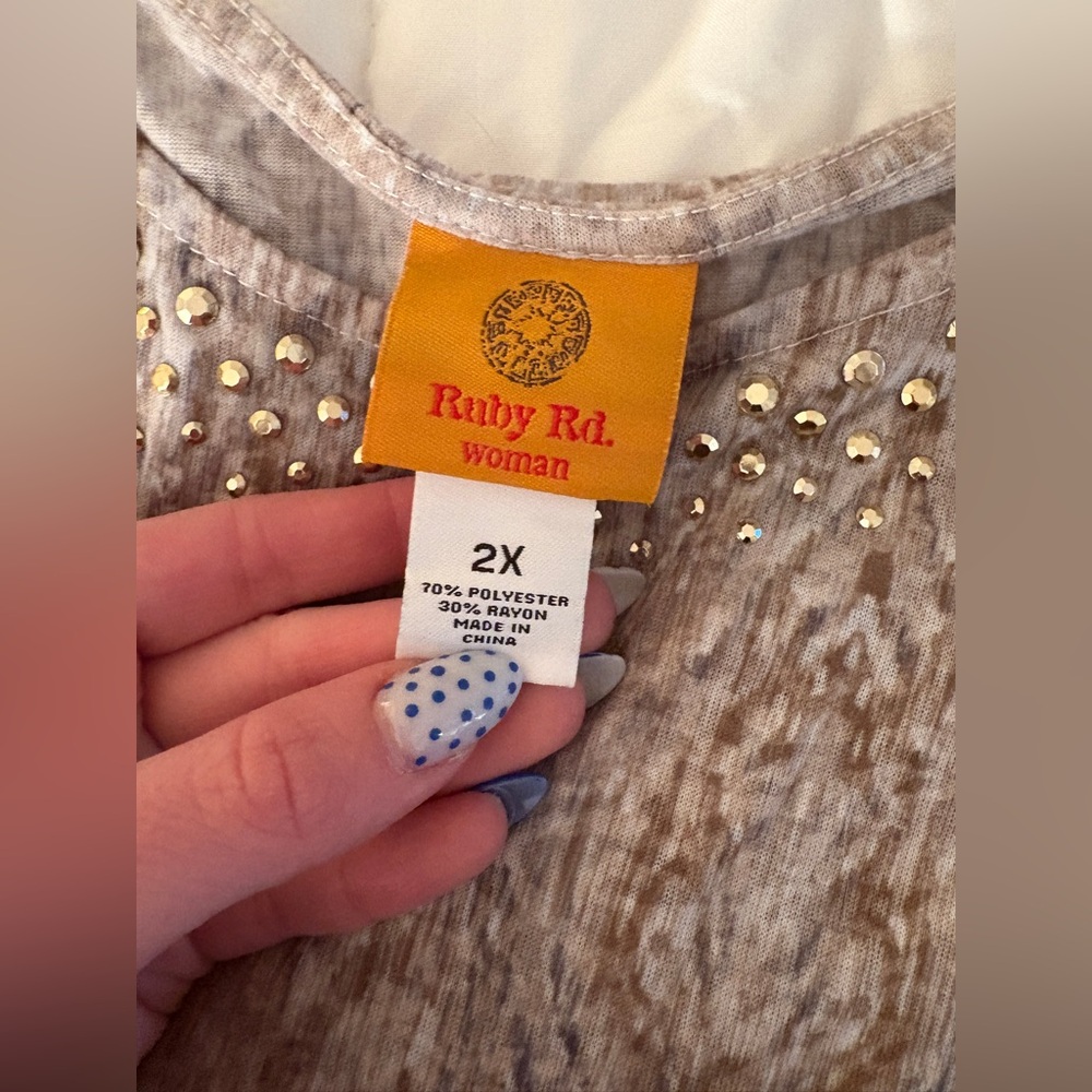 Ruby Rd 2XL Blouse - Picture 4 of 6